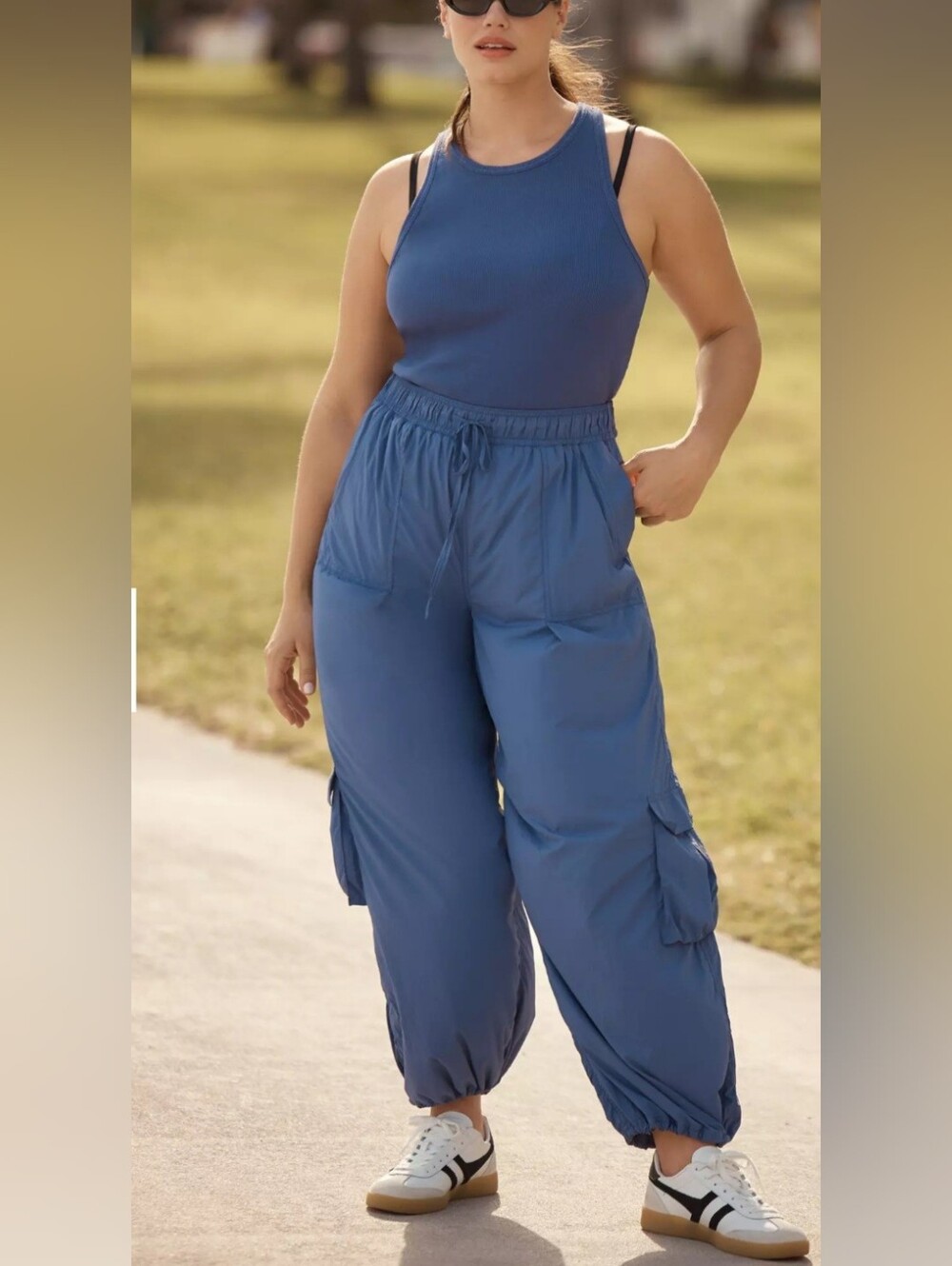 Anthropologie Daily Practice NWT Messa Sleeveless Navy Jumpsuit